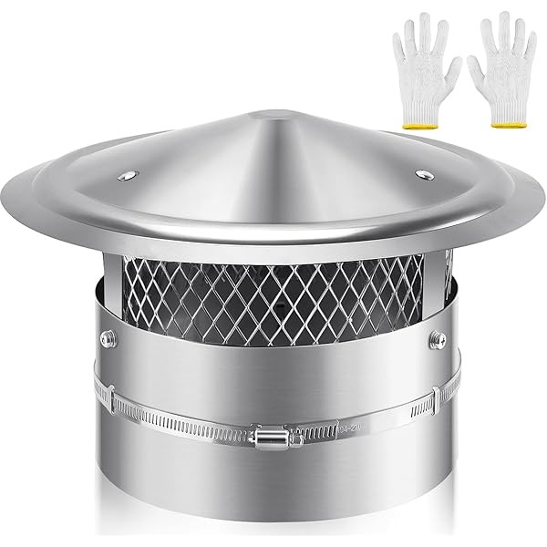 10 Inch Chimney Cap,(6/7/8/9/10/12) inch Stainless Steel Cone Top Chimney