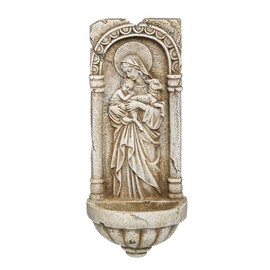 Joseph's Studio by Roman - Collection, 10.25" H Innocence Water Font, Made from Resin, High Level of Craftsmanship and Attention to Detail, Durable and Long Lasting