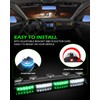 HLauto 604N Emergency Dash Strobe Lights w/Controller: 2x16.8 inch Green