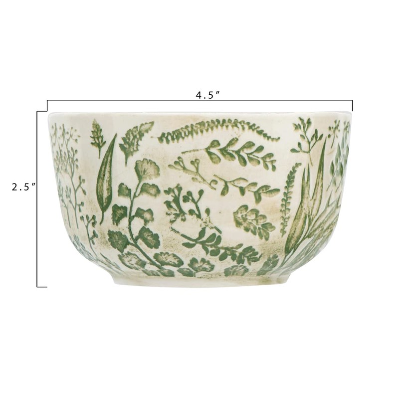 ILLUME Hand Stamped Stoneware Bowl, 1 EA