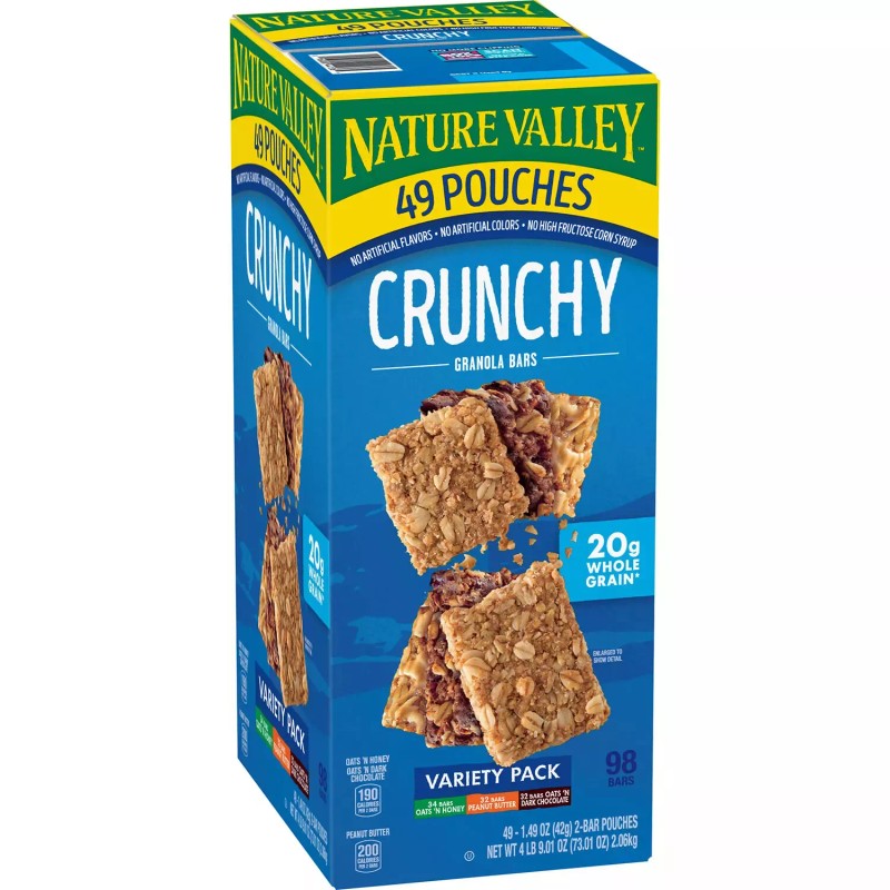 Nature Valley Crunchy Granola Bars Variety Pack, 49 ct. -