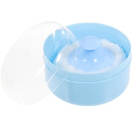 Beaupretty Estuche Para Borlas De Talco Contenedor De Borla Para Bebés Soporte Para Guardar Borlas De Polvos Aplicación Y Uniforme Para Uso En Casa De
