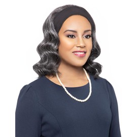 Foxy Silver (Iris - Synthetic Headband Wig in 44