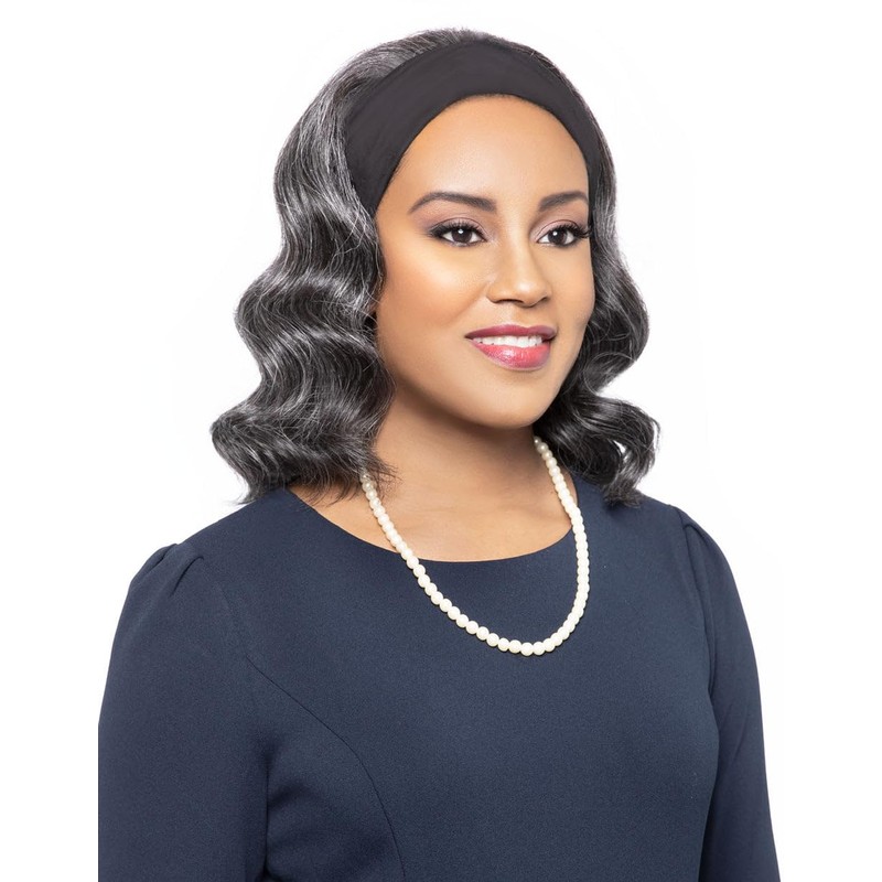 Foxy Silver (Iris - Synthetic Headband Wig in 44