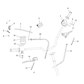 Polaris ATV Hi-Lo Handlebar Switch Start, Genuine OEM Part 4011442, Qty 1