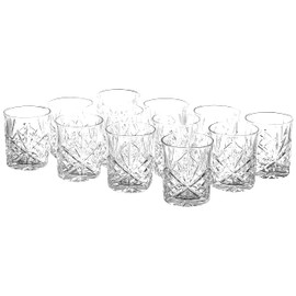 Godinger 25736 Dublin Crystal Set of 12 Double Old Fashioned Glasses