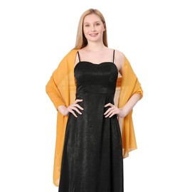 FAIRYGATE Chiffon Schal Damen Seidenweich und Federleicht Eleganter Halstuch Damen Schal Polyester Tuch Damen Pflegeleichtes Schaltuch Damenschal A0416