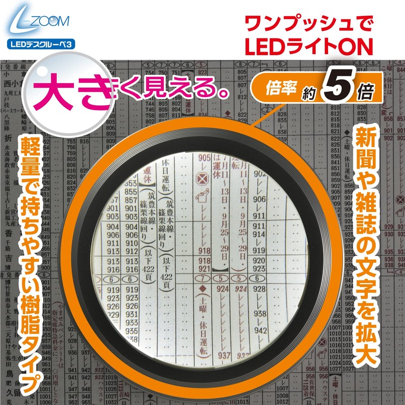 EL Zoom Desk Magnifier 3W