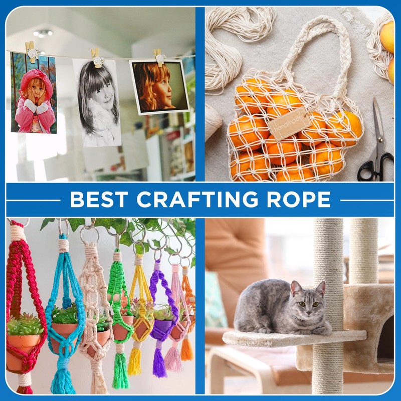 TECEUM Cotton Rope 3/16” (5 mm) – 100 FT –