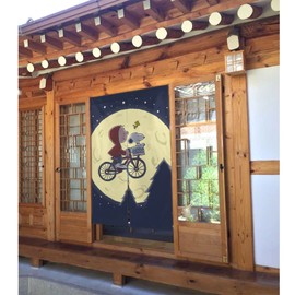 Snoopy Noren Noren, For All Seasons, Easy Installation, Entrance Blindfold, For Bedrooms, Bathrooms, Hot Water, Living Room Stairs, Room Divider Door Curtain 33.9 x 56.0 inches (86 x 143 cm)