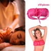 Top Abierto Tela Desechable Rosa Paquete con 10 Piezas, Ideal
