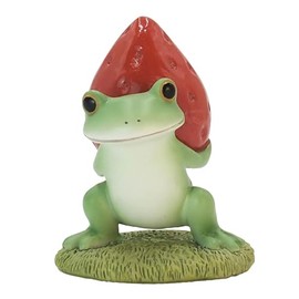 TeaLife 621541 Daikai Copeu Mascot, Frog, Frog, Spring, Frog Carrying Strawberries, W4, D4, H2.0 inches (5.2 cm)