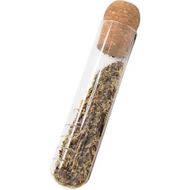 Nerthus Infusore da tè in vetro con tappo in sughero, filtro per tè sfuso, infusore riutilizzabile per tazze e infusi