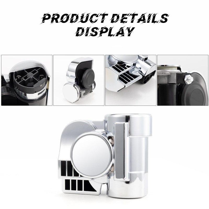 FARBIN Air Horn for Motorcycle Train Horns for Car Truck