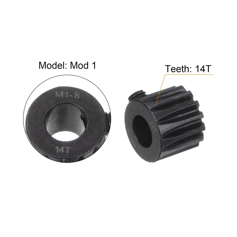 QUARKZMAN Mod 1 Pignone 14T, Foro da 8mm, Ingranaggio a