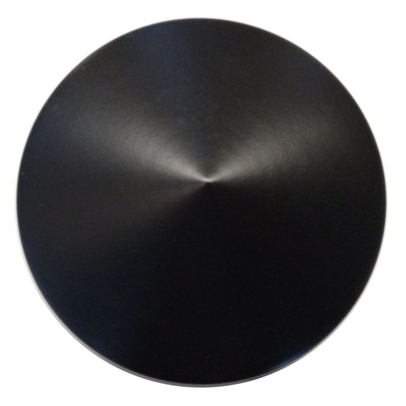 4x Pfostenkappe rund 81 mm Stahl schwarz pulverbeschichtet (4)