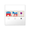 CafePress I Vote Wine Square Sticker 3 X 3 Square