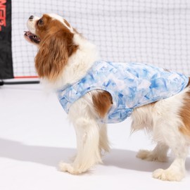 Fitwarm Ice Print Dog Cooling Vest, Summer Clothes for Small Dogs, Pet Outfit, Blue, White, Small