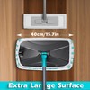 MASTERTOP Microfiber Flat Mop, Extra Large Surface Dust Mop with