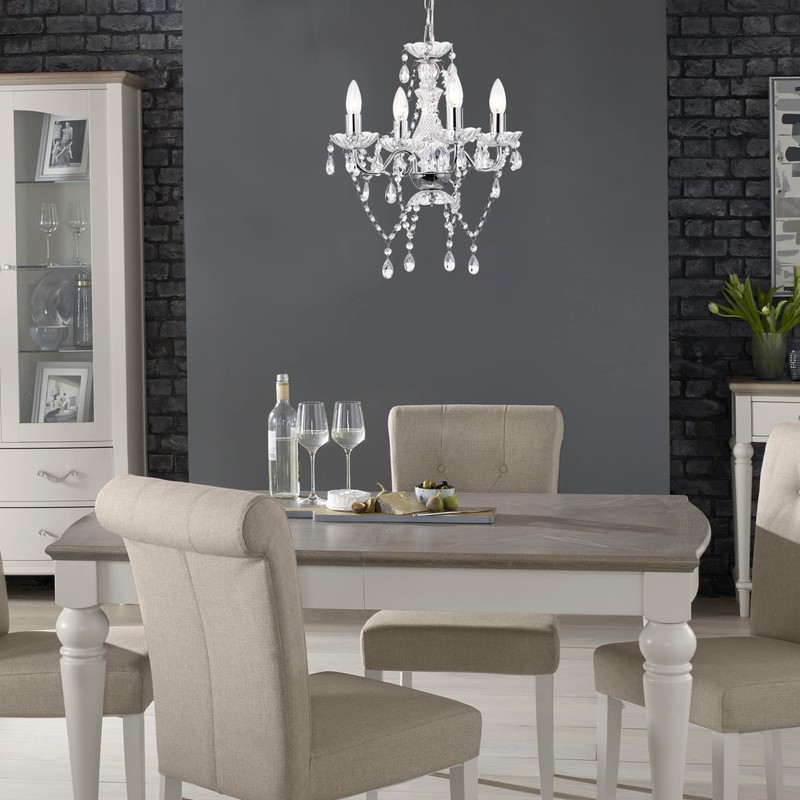 LaLuLa Chrome Chandelier Modern Mini Acrylic Crystal Chandelier Lighting 4
