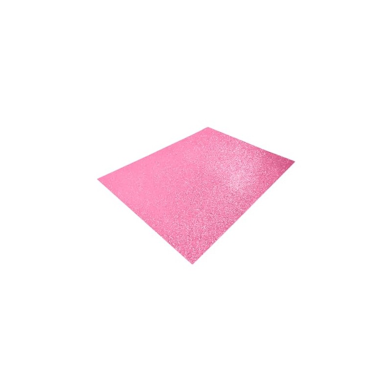 Barrilito Foamy Carta Diamantina Rosa 10 Hojas