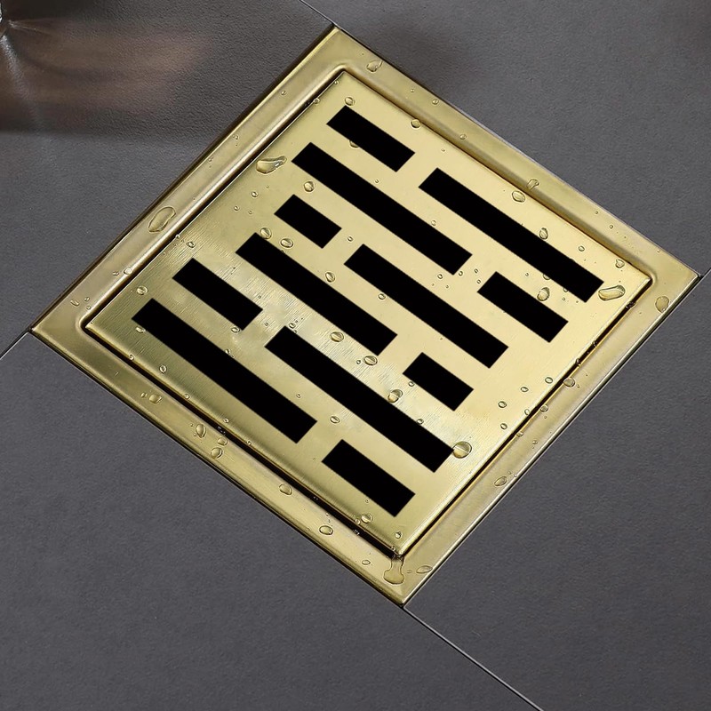 4 Inch Square Shower Floor Drain, Shower Drain Kit with