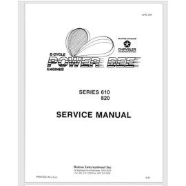 Power Bee Series 610 820 Outboard Service manual 1981 88 pages 2 cycle