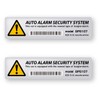 Reflective Sticker Workshop SG08 Anti-theft Stickers, Set of 2, Retroreflective,
