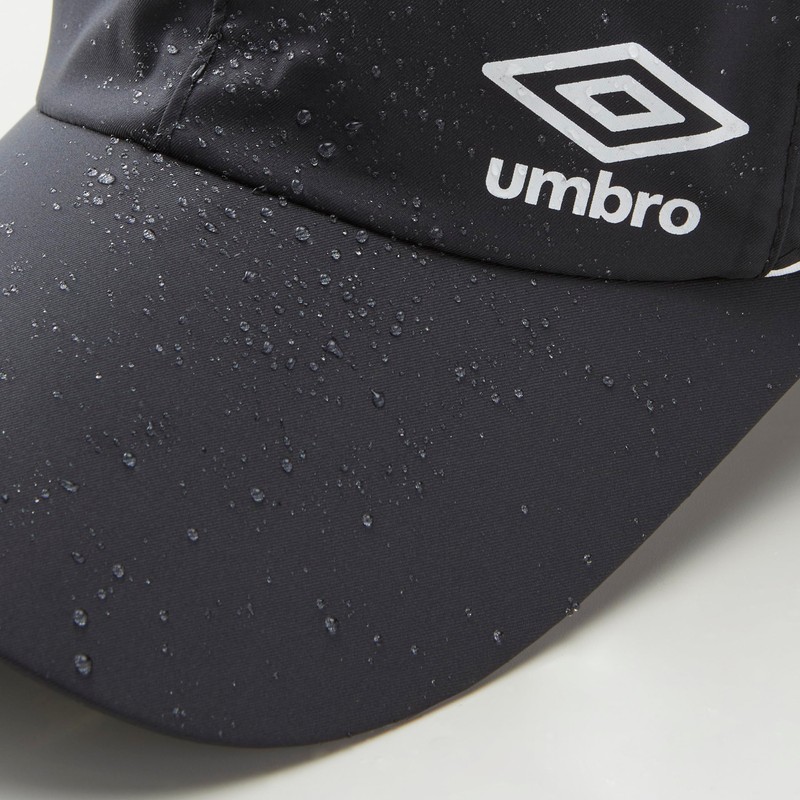 Umbro UF5SCP01U Waterproof Cap, Retroreflective, Ventilation, Rain, Practice, Moving,, BK
