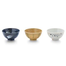 Yamago Pottery Mino Ware Rice Bowl (3 Patterns)
