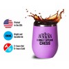 Chess Pink Wine Tumbler 12oz - I Only Speak Chess