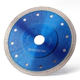 6 Inch with Arbor 7/8" Super Thin Diamond Tile Blade Porcelain Saw Blade for Cutting Porcelain Tile Granite Marbles (6")
