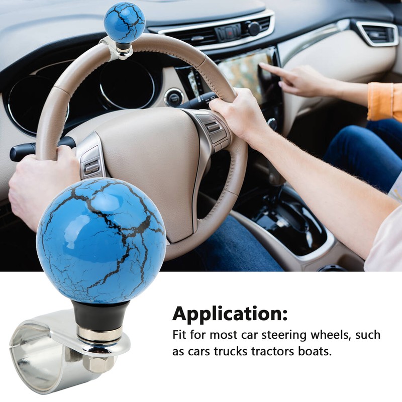 Steering Wheel Spinner Knob Power Turning Aid Ball Thunder Style