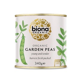 Biona Garden Peas Organic, 340g