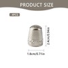 Wellrun 4pcs Sewing Thimble Finger Protectors,Metal Finger Guard,Embroidery Fingertip Rings