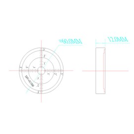 Aluminum alloy high-precision universal horizontal level instrument bubble level tool circle 2.4 inches 60mm (silver（Magnetic Green）)