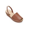 Kenneth Cole REACTION Women's Fine Glass Wedge Sandal, Brown, 7.5