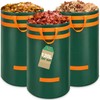 Enbagold 3X 120L Gartenabfallsack Stabil, Laubsack mit Griffen Gartensack Groß,