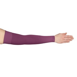 Lymphedivas Purple Medical Graduated Compression Arm Sleeve for Lymphedema (Long 30-40 mmHg Large)