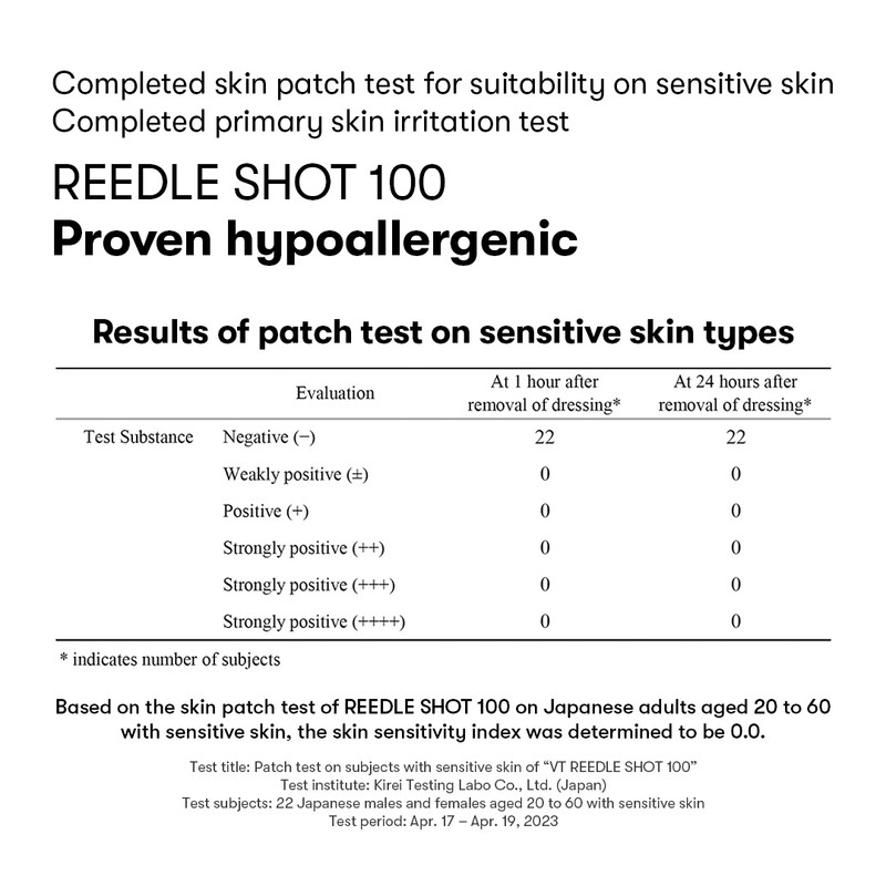 VT Cosmetics [VT Cosmetics]Reedle Shot 100 2-Step Mask (1ea)