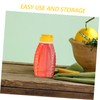 Totority 2Pcs Condiment Squeeze Bottle Leakproof Honey Dispenser with Fliptop