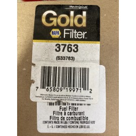 NAPA Gold Fuel Water Separator Filter 533763, 3763, 19763 Wix 33763