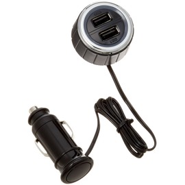 Seikou Sangyo EM-134 USB Car Charger for Cars, Monitor USB Port, Black