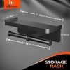Double Toilet Paper Holder with Shelf, Commercial Toilet Paper Towel