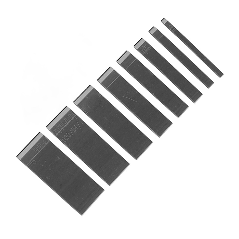 8pcs Leather Blades Different Sizes Steel Scraper with Storage Box