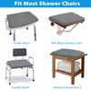 AEROiVi Shower Seat Cushion Non-Slip Silicone Bottom 3D Mesh Washable