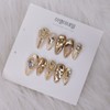[Premium Nail] Gold Stone Handmade Nail Tips - Short Coffin
