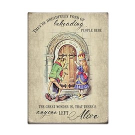 Fridge Magnet (65 x 90 mm) - Alice in Wonderland - Alice and Frog