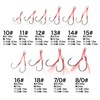 Orurudo Fishing Gear Double Assist Hooks 10-pack with Feather (Tinsel