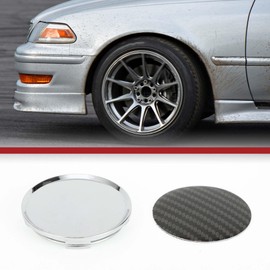 A ABSOPRO Hub Cap, 63 mm, Universal ABS Wheel Hub Caps, Wheel Hub Cover, Black